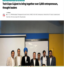 VNI News : Tech Expo Gujarat to bring together over 3,000 entrepreneurs, thought leaders