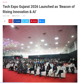 Newsmonks : Tech Expo Gujarat 2026 Launched as ‘Beacon of Rising Innovation & AI’