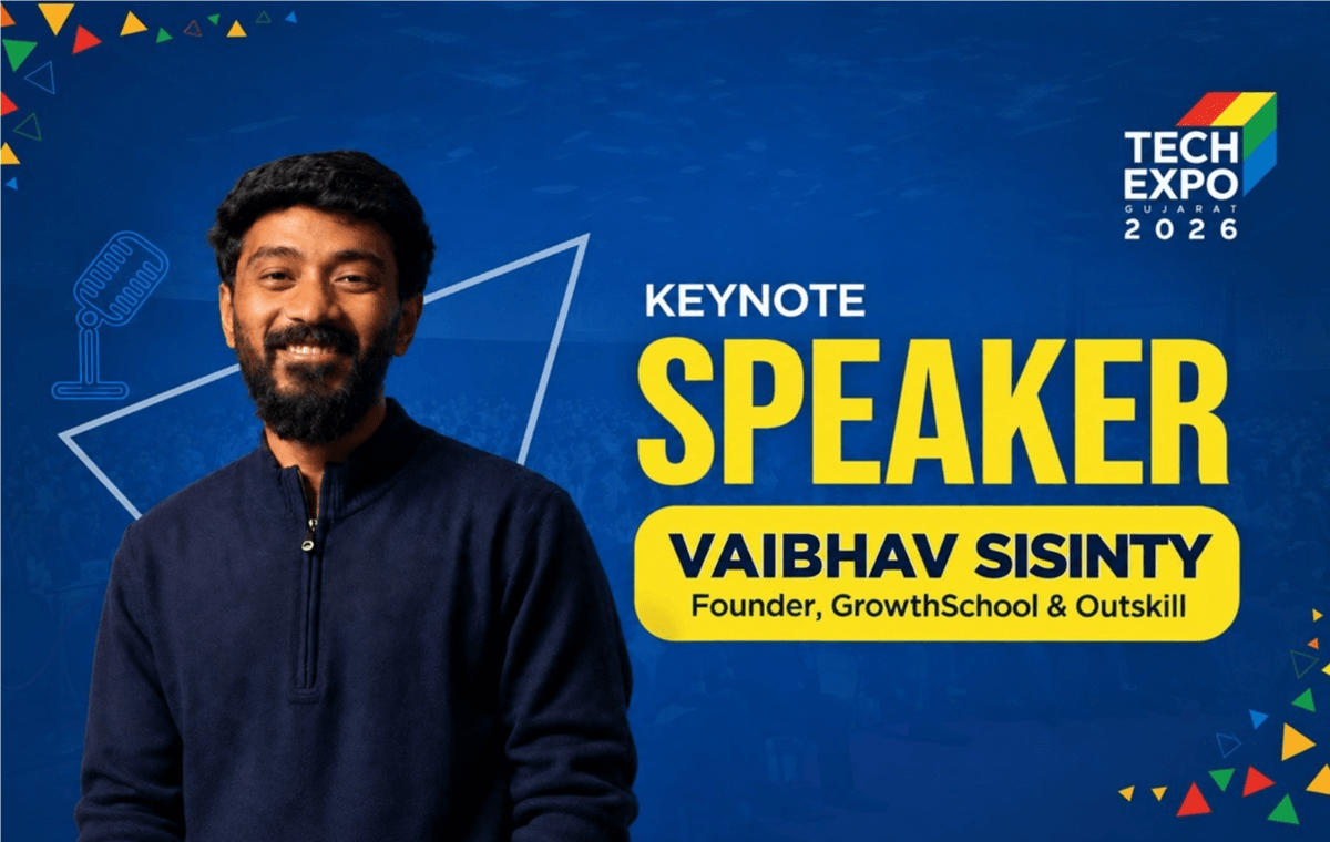 Tech Expo Gujarat 2026 Welcomes Vaibhav Sisinty as a Keynote Speaker